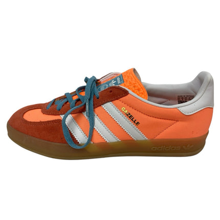 NEW Adidas Gazelle Indoor Orange Low Top Lace Up Athletic Sneakers Shoes Sz 6.5