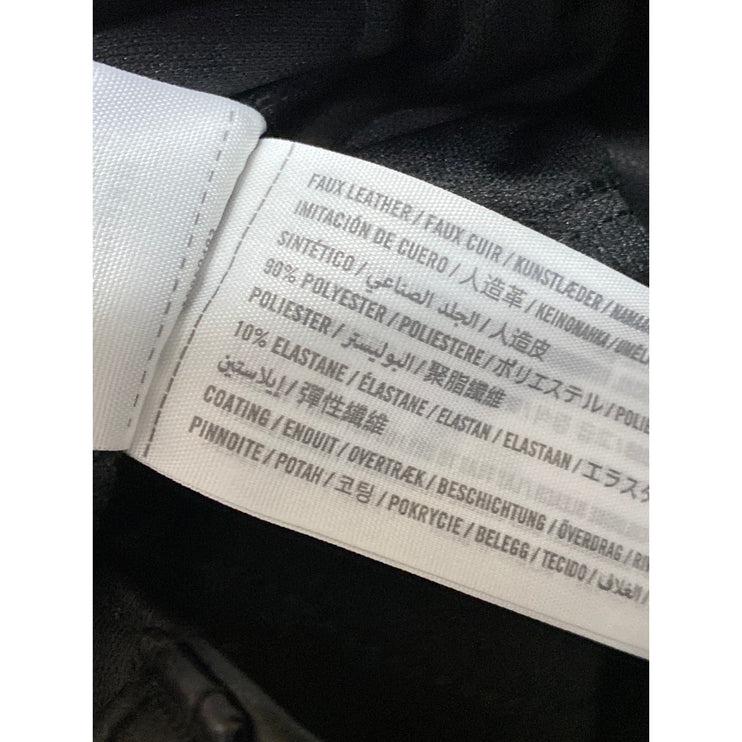 Abercrombie & Fitch 90s The Relaxed Black Faux Leather Vegan Trousers Pants 12