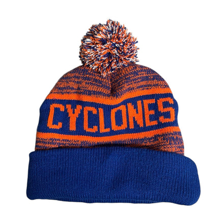 Unisex Blue Coral NY Brooklyn Cyclones MiLB Baseball Pom Pom Knit Beanie OS