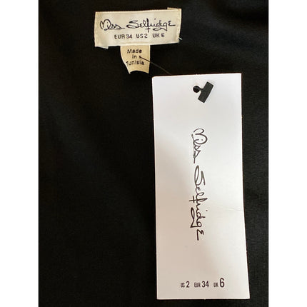 NEW Miss Selfridge Black Long Sleeve V Neck Tie Waist Wrap Jumpsuit Romper Sz 2