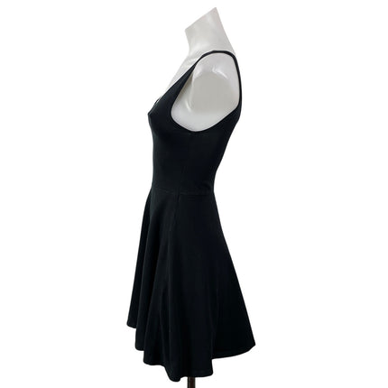 Topshop Women's Black Sleeveless Flowy A-line Skater Fit & Flare Dress Size 4
