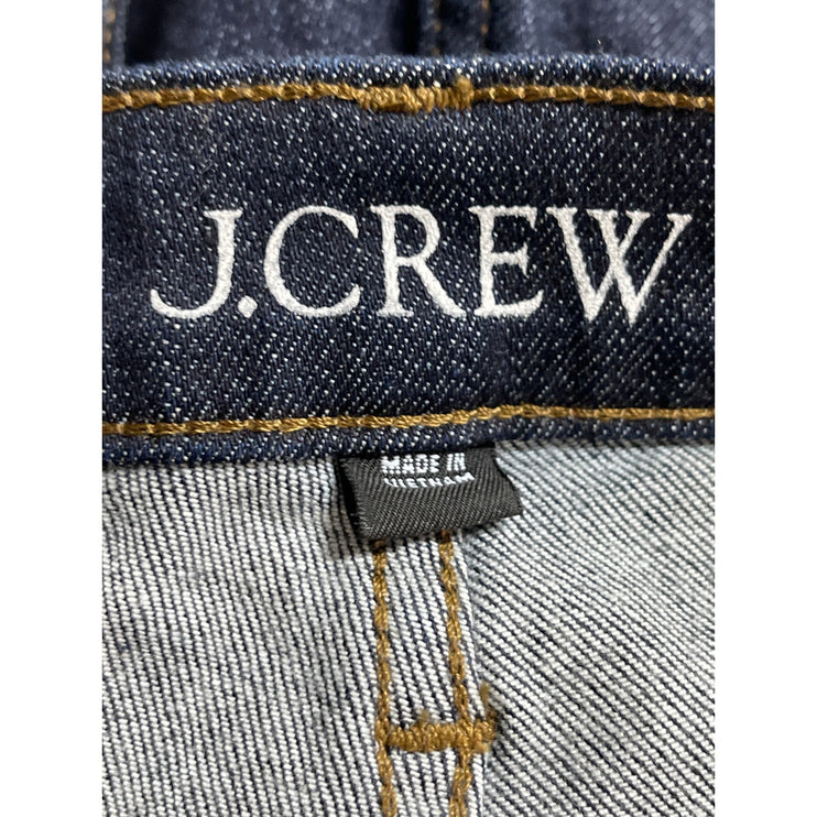 J. Crew Vintage Women's Blue High Waisted Slim Straight Leg Denim Jeans Pants 28