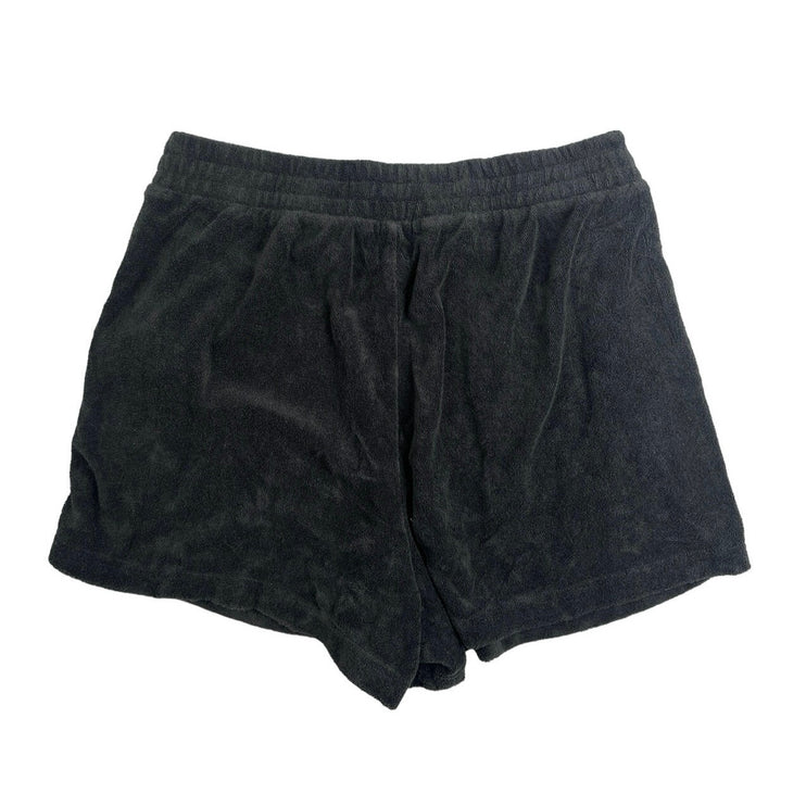 Gap Black Terrycloth Fabric Elastic Waist Pull-on Casual Running Sweat Shorts S