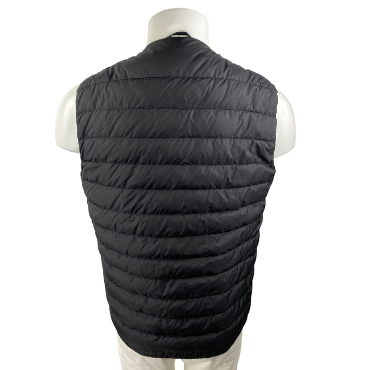 Uniqlo Black Men's Ultra Light Down Sleeveless Snap Puffer Quilted Vest Jacket L
