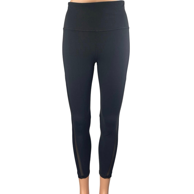 Athleta Womens Black High Waist Skinny Athletic Yoga Activewear Leggings Pants S