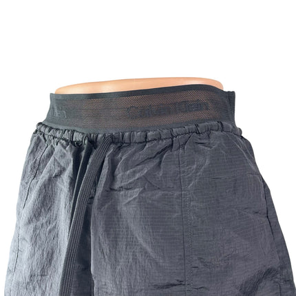Calvin Klein Women's Black High Rise Drawstring Activewear Running Shorts Size S