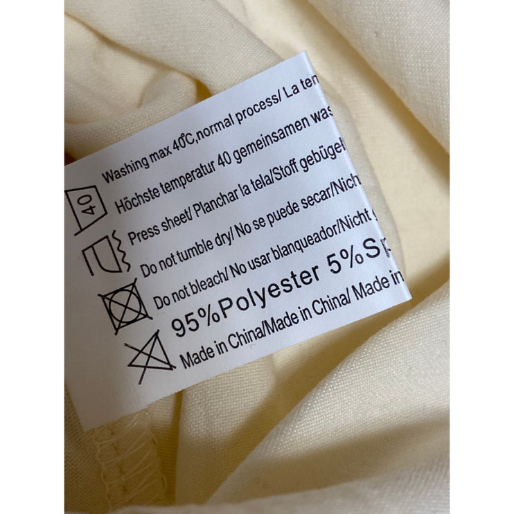 NEW Ekouaer Womens Cream Mock Neck Long Sleeve Slim Casual T-Shirt Sweater Top S