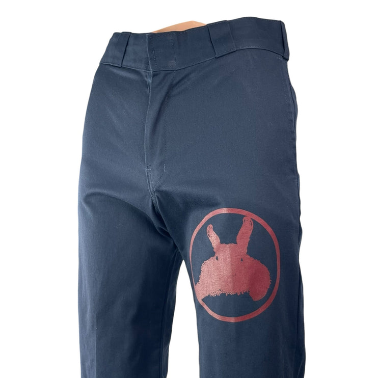 Dickies Men's Navy Blue High Rise Straight Chino Khaki Trousers Pants Size 30x30