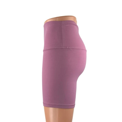 Lululemon Women's Purple Pink Mid Rise Yoga Workout Athletic Biker Shorts Size 6