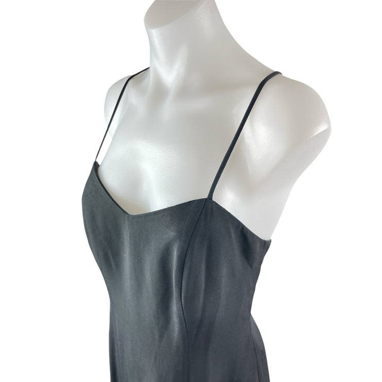 Joseph Ribkoff Black Sleeveless Cami V Neck Camisole Tank Mini Sheath Dress 8