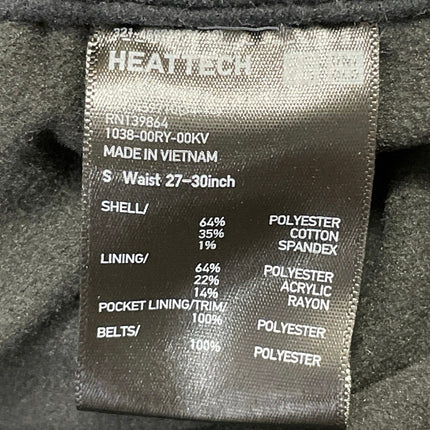 Uniqlo Heat Tech Unisex Black High Rise Chino Khaki Straight Trousers Pants S