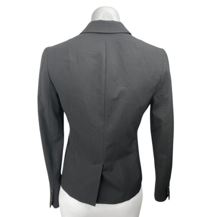 Banana Republic Women's Black Wool Long Sleeve Classic Fit Blazer Coat Jacket 0