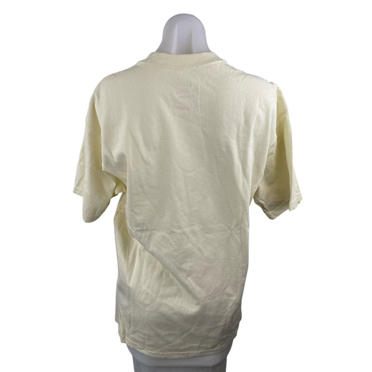 The Nike Tee Women's Yellow Short Sleeve Crew Neck Basic Loose T Shirt Top Sz S