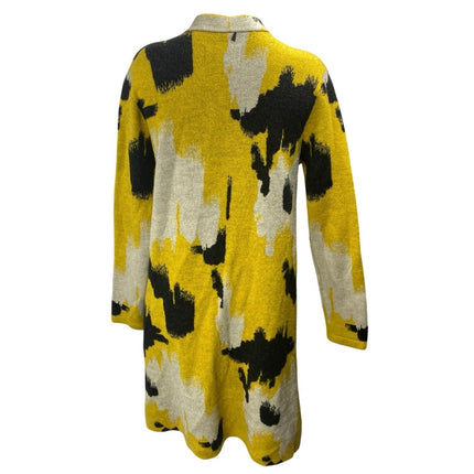 2ndday 100% Wool Women's Multicolor Open Front Long Sleeve Coat Jacket Size S