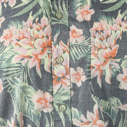 Chubbies Resort Wear Friday Tropical Collared Short Sleeve Button Up Shirt Top M