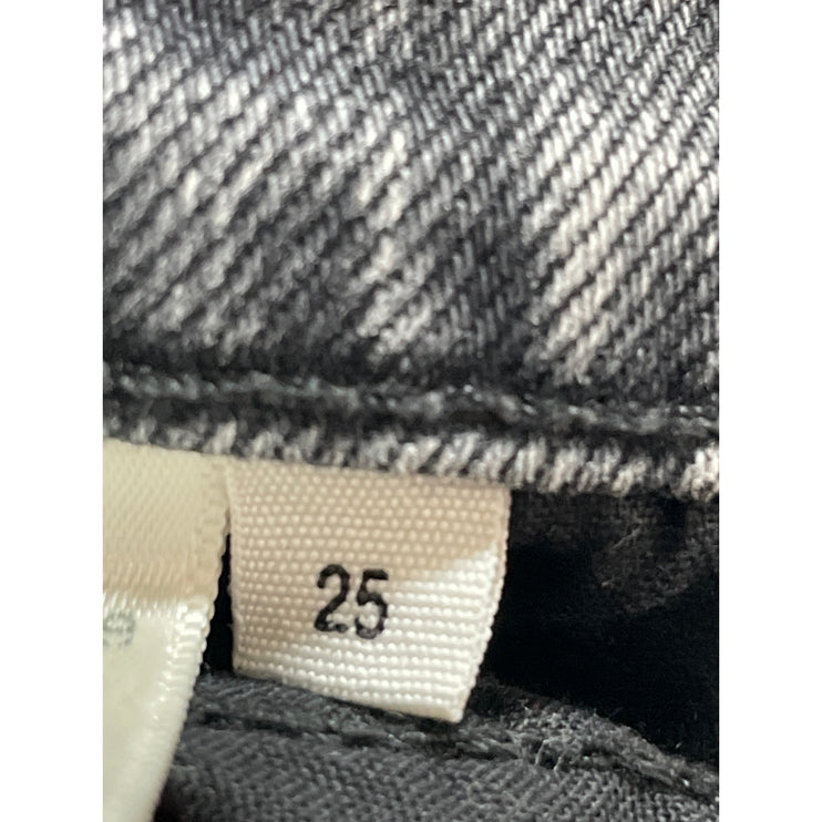 Rag & Bone Women's Black Washed High Rise Flared Bootcut Denim Jeans Size 25