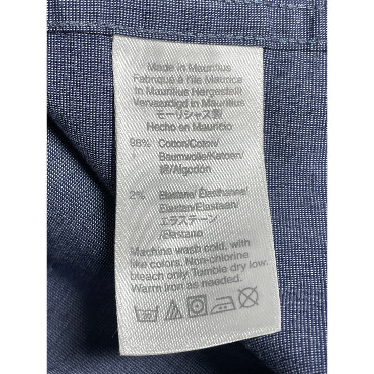 J.Crew Mercantile Flex Men's Blue Long Sleeve Slim Button Down Shirt Top Size M