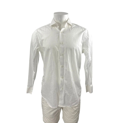 J.Crew Ludlow Men's White Collared Long Sleeve Casual Button Down Shirt Top 33
