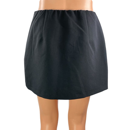 Abercrombie & Fitch Scarlett Black High Waisted Mini Skirt Skort Shorts Size S