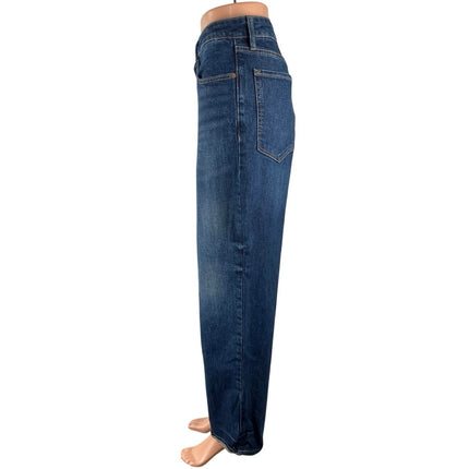 Old Navy Women Blue High Rise Baggy Barrel Palazzo Wide Leg Denim Jeans Pants 12
