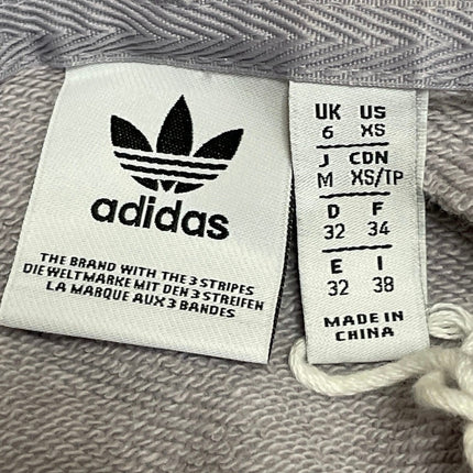 Adidas Originals Vocal Gray Lilac Hooded Cropped Hoodie Sweatshirt Top Size XS