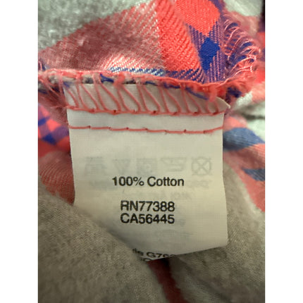 J.Crew Women's Pink Multicolor Plaid Long Sleeve Boy Fit Button Down Shirt Top S