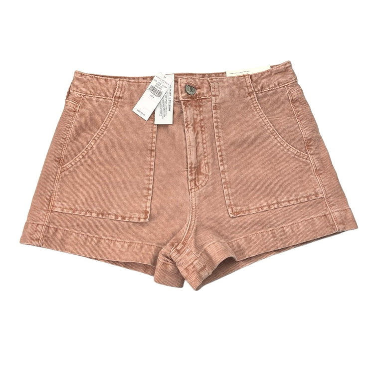 American Eagle Outfitters NWT Pink Corduroy Super Hi-Rise Stretch Walk Shorts 4