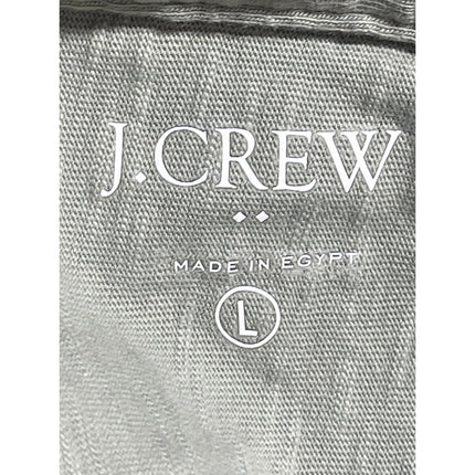 J.Crew Men's Green Chest Pocket Short Sleeve Casual Button Down Shirt Top Size L