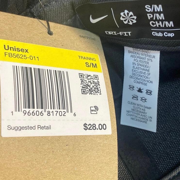 NEW Nike Dri-FIT Club Structured Swoosh Unisex Navy Blue Adjustable Cap Hat OS
