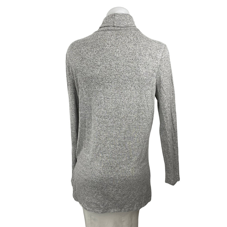 Forever 21 Women's Gray Long Sleeve Turtleneck Knit Cozy Slit Sweater Top Size S