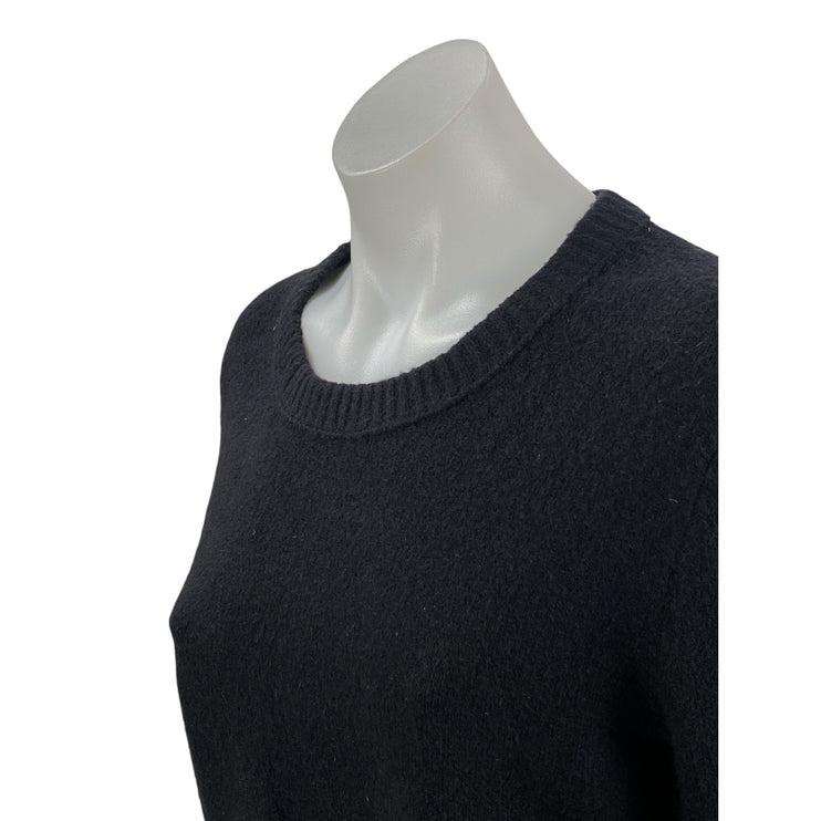 J.Crew Women's Black Long Sleeve Round Neck Knit Relaxed Sweater Top Size S