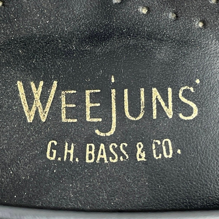 G.H. Bass Weejuns Layton Kiltie Mens Black Leather Tassels Flat Loafer Shoes 9.5