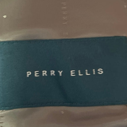 Perry Ellis Men's Gray Slim Fit Stretch Notch Lapel Two Button Suit Jacket 44S