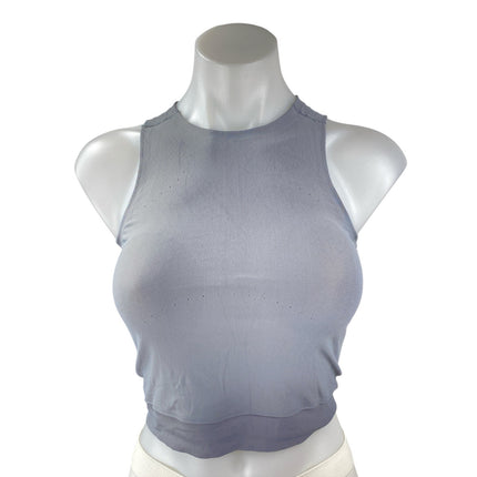 Lululemon Women's Gray Sleeveless Racerback Activewear Sposrts Crop Tank Top S