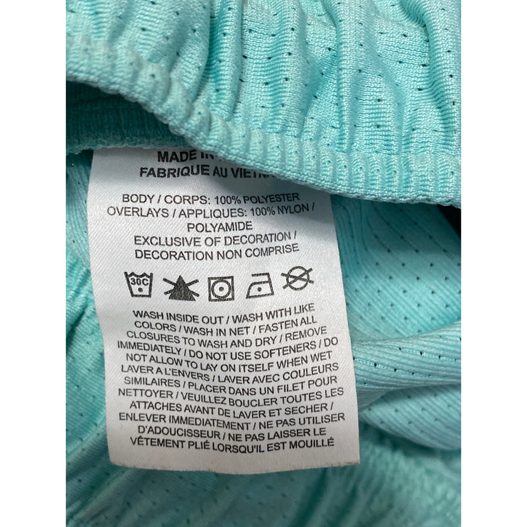 Jordan Women's Teal Blue Standard Fit Drawstring Workout Athletic Shorts Size S