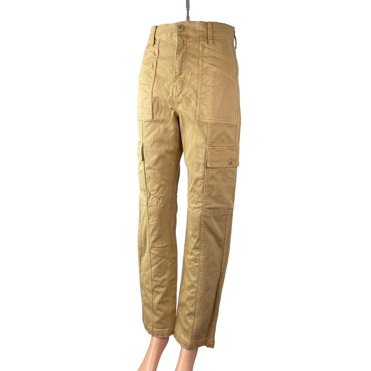 Madewell 90s Straight Cargo Womens Tan Khaki Utility High Rise Trousers Pants 26