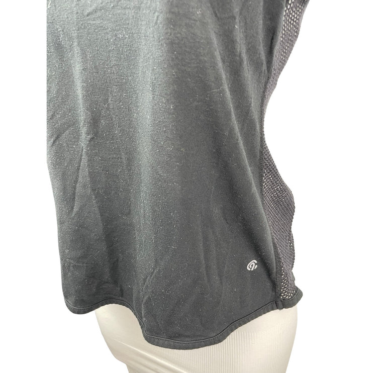 Champion Women's Black Mesh Back Yoga Workout Running Athletic Tank Top Size M