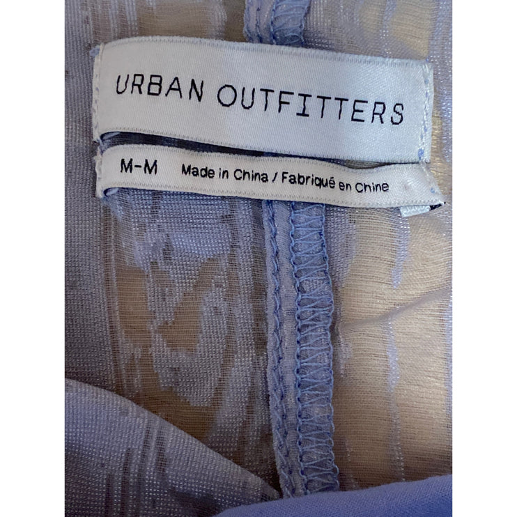 Urban Outfitters Esmie Blue Burnout Velvet Cowl Neck Cami Camisole Tank Top M