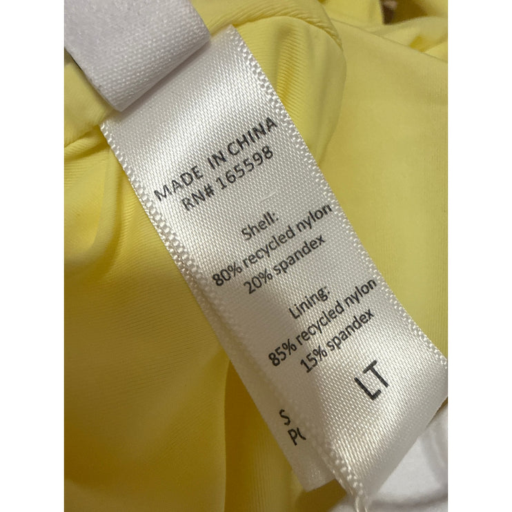 NEW Andie Yellow Sleeveless Tie Back Cami Tank One Piece Swimsuit Swimwear Sz L