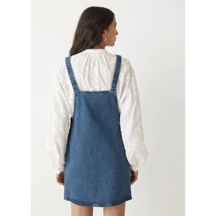 & Other Stories Blue Dungaree Overall Jumper Denim Jean Sleeveless Dress Size 6