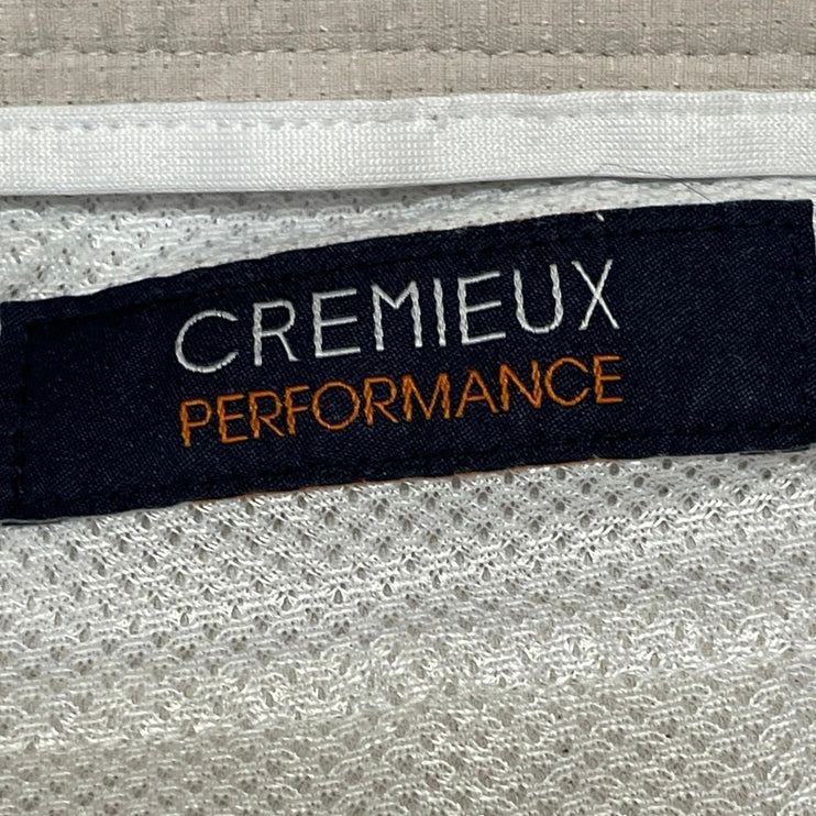 CREMIEUX Performance Men's Gray Mid Rise Straight Chino Khaki Bermuda Shorts 33