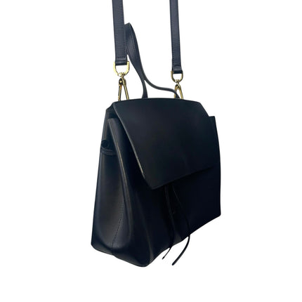 Mansur Gavriel Black Calf Leather Soft Lady Adjustable Crossbody Shoulder Bag