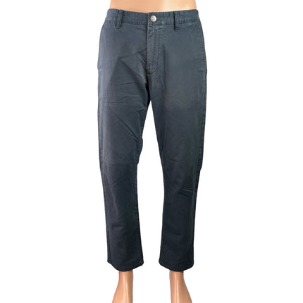 Bonobos Men's Black  Mid Rise Straight Leg Chino Khaki Trousers Pants Size 32x30