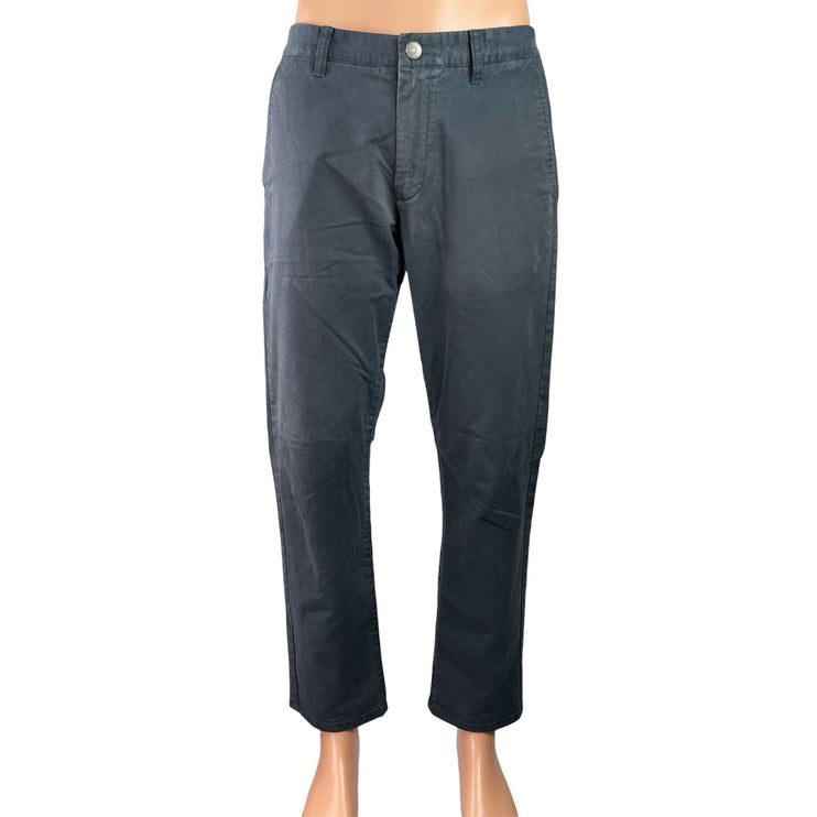Bonobos Men's Black  Mid Rise Straight Leg Chino Khaki Trousers Pants Size 32x30