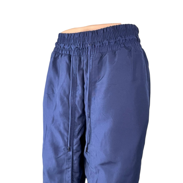 Nike Navy Blue High Rise Parachute Track Trouser Windbreaker Jogger Pants Sz XS