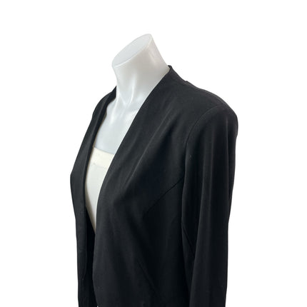 BCBGeneration Womens Black Long Sleeve Open Cardigan Office Blazer Coat Jacket S