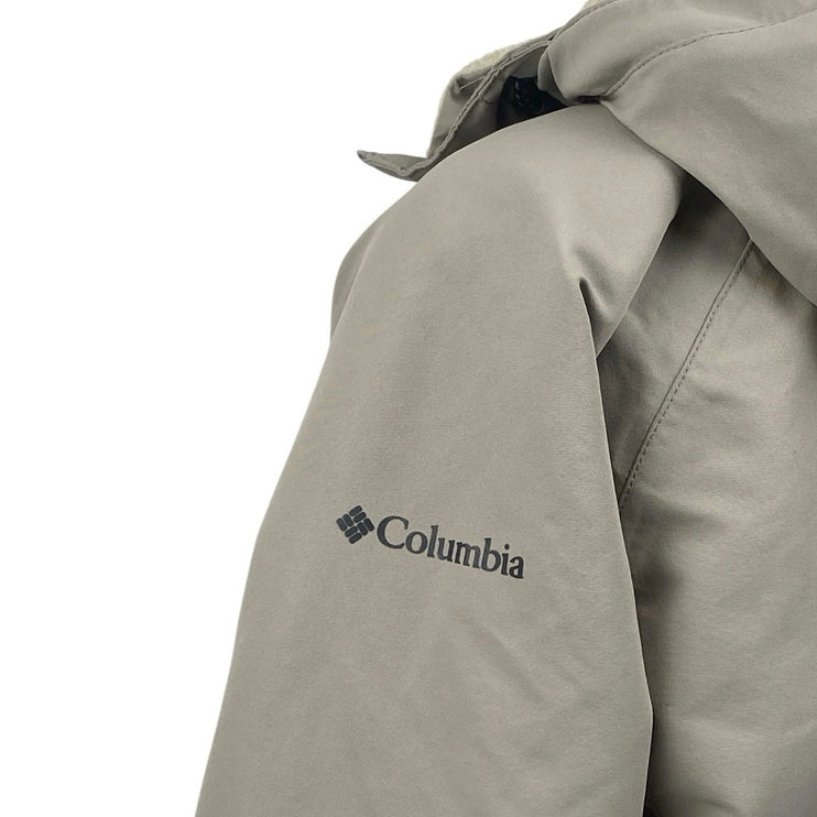 Columbia South Canyon Down Women's Gray Hooded Sherpa Coat Parka Puffer  Size S