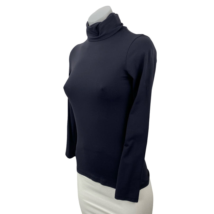 Zara Women's Black Long Sleeve Turtleneck Knit Base Layer Sweater Top Size S