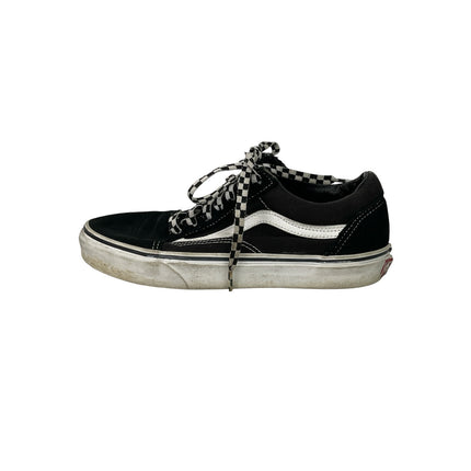 Vans Women's Black Lace Up Low Top Skate Skateboarding Sneakers Shoes Size 7.5