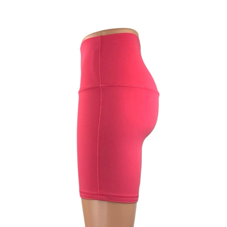 Lululemon Womens Hot Pink High Waisted Yoga Running Athletic Biker Shorts Size 4